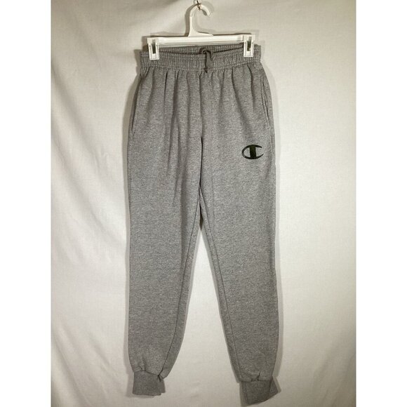 CHAMPION Jogger Sweatpants Camo Logo Grey Size Small Athletic - Picture 1 of 6